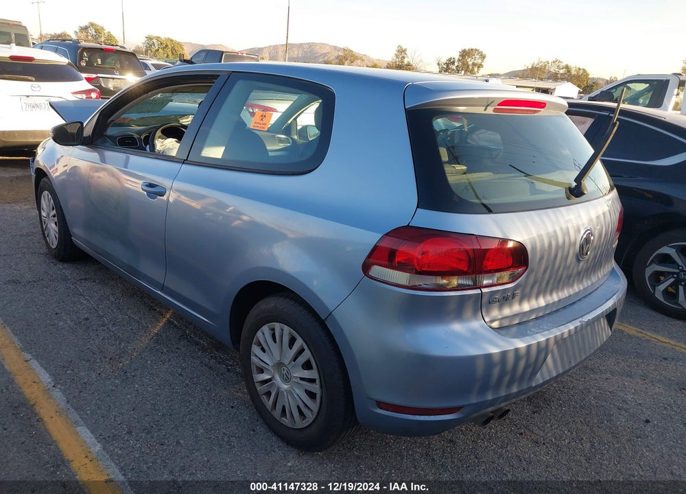2010 VOLKSWAGEN GOLF 2-DOOR VIN: WVWAB7AJ8AW395381