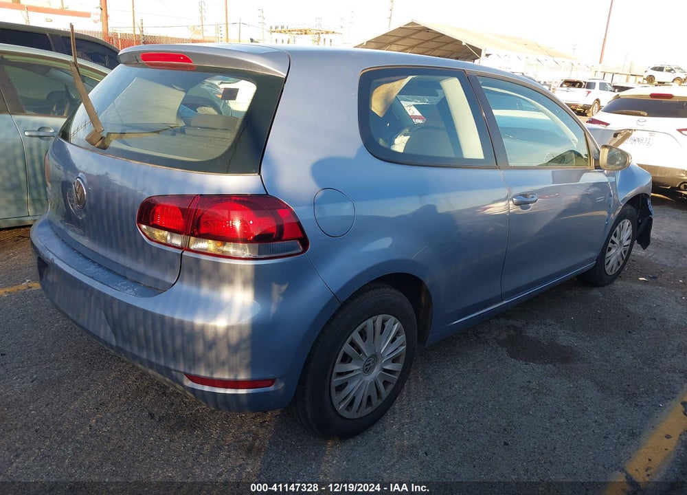 2010 VOLKSWAGEN GOLF 2-DOOR VIN: WVWAB7AJ8AW395381