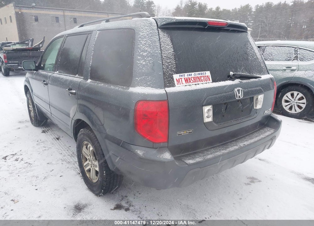 2005 HONDA PILOT EX-L VIN: 5FNYF18525B036191