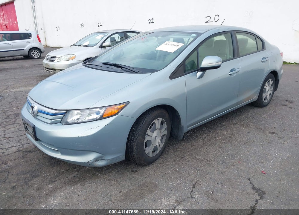 2012 HONDA CIVIC HYBRID BASE (CVT) VIN: JHMFB4F2XCS010997