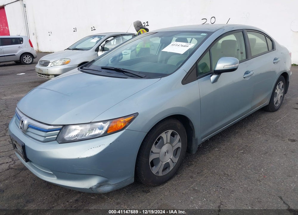 2012 HONDA CIVIC HYBRID BASE (CVT) VIN: JHMFB4F2XCS010997