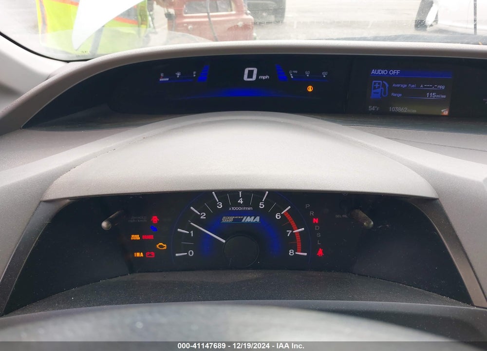 2012 HONDA CIVIC HYBRID BASE (CVT) VIN: JHMFB4F2XCS010997