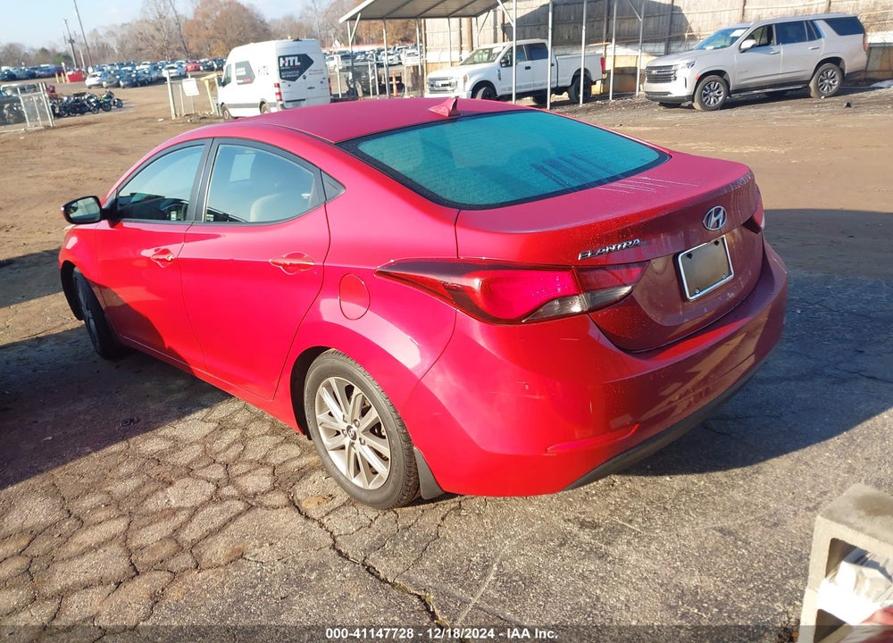 2016 HYUNDAI ELANTRA SE VIN: KMHDH4AE3GU501717