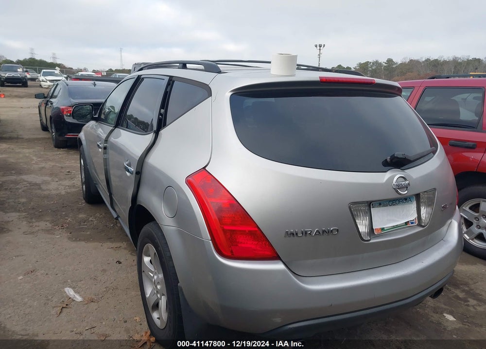 2004 NISSAN MURANO SL VIN: JN8AZ08W14W330367