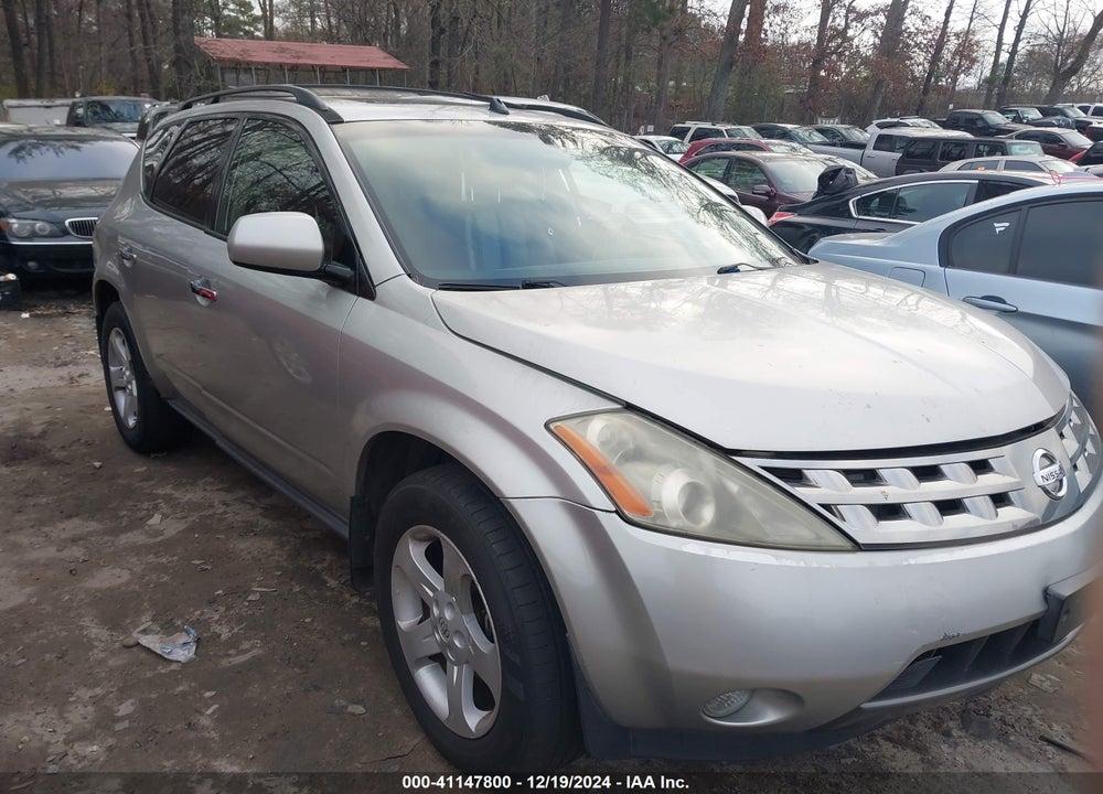2004 NISSAN MURANO SL VIN: JN8AZ08W14W330367