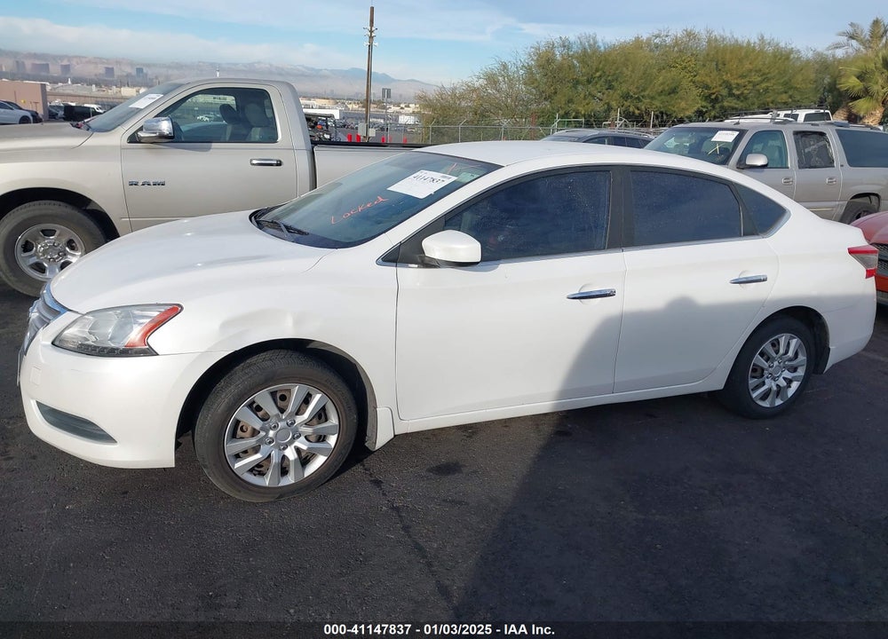 2013 NISSAN SENTRA S VIN: 3N1AB7AP6DL742238