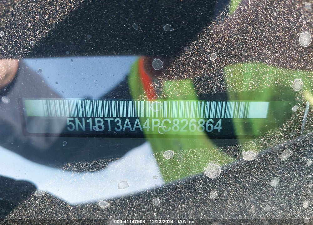 2023 NISSAN ROGUE S FWD VIN: 5N1BT3AA4PC826864