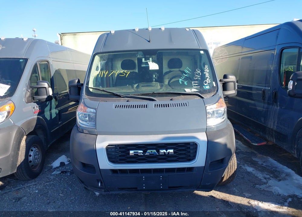 2020 RAM PROMASTER 3500 CARGO VAN HIGH ROOF 159 WB EXT VIN: 3C6URVJGXLE124697