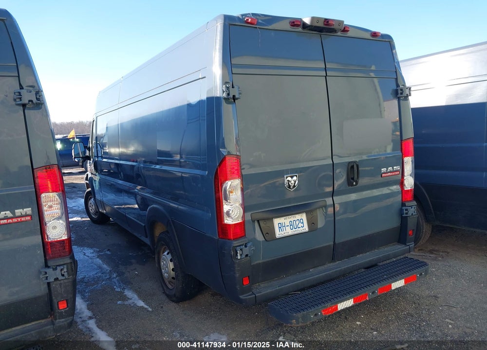 2020 RAM PROMASTER 3500 CARGO VAN HIGH ROOF 159 WB EXT VIN: 3C6URVJGXLE124697