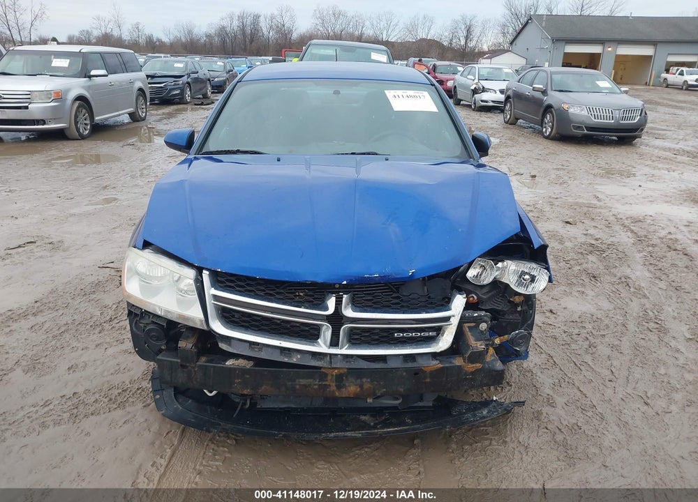2012 DODGE AVENGER SXT VIN: 1C3CDZCB6CN173875