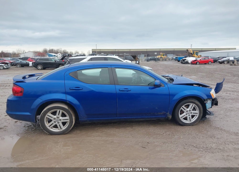 2012 DODGE AVENGER SXT VIN: 1C3CDZCB6CN173875