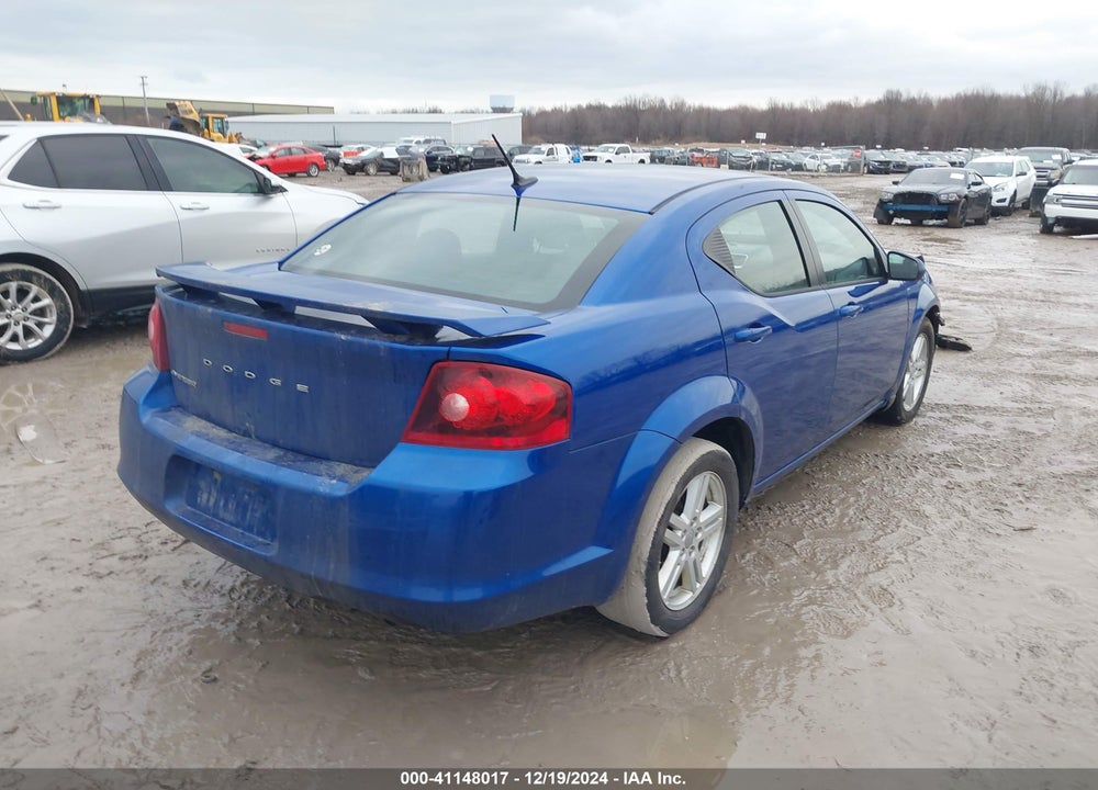 2012 DODGE AVENGER SXT VIN: 1C3CDZCB6CN173875