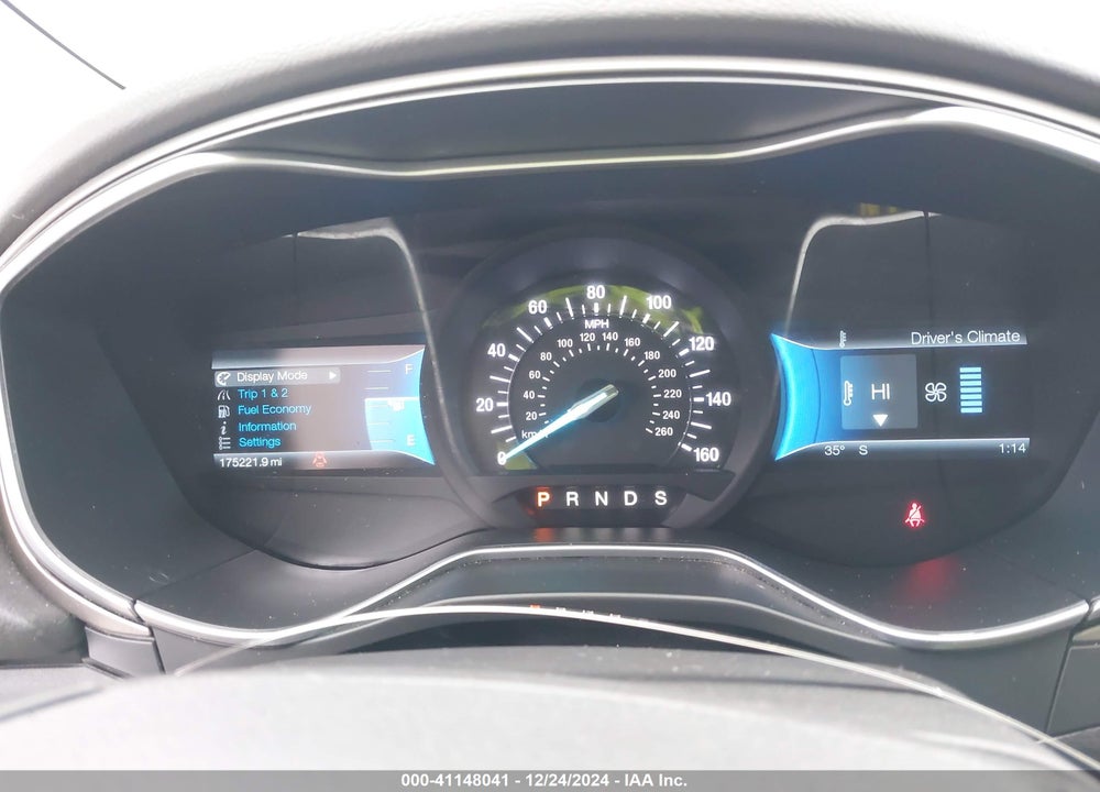 2014 FORD FUSION SE VIN: 3FA6P0H91ER388541