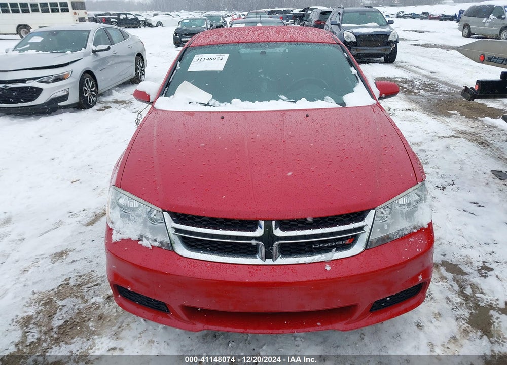 2012 DODGE AVENGER SXT VIN: 1C3CDZCB6CN238322