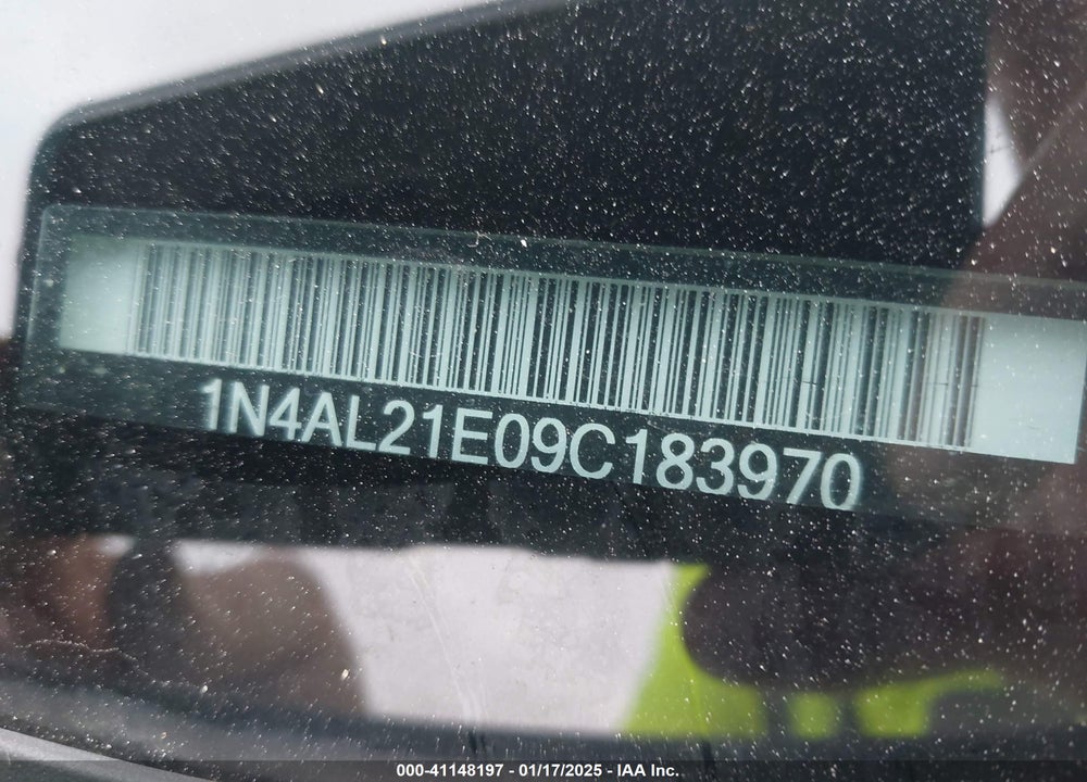 2009 NISSAN ALTIMA 2.5 S VIN: 1N4AL21E09C183970