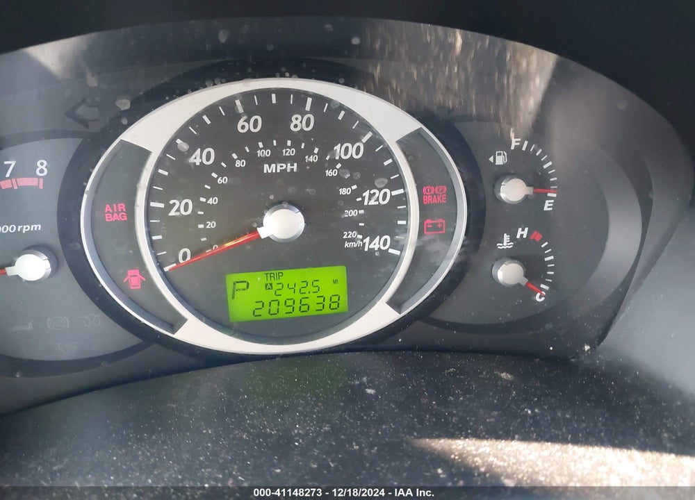 2008 HYUNDAI TUCSON GLS VIN: KM8JM12B28U759343