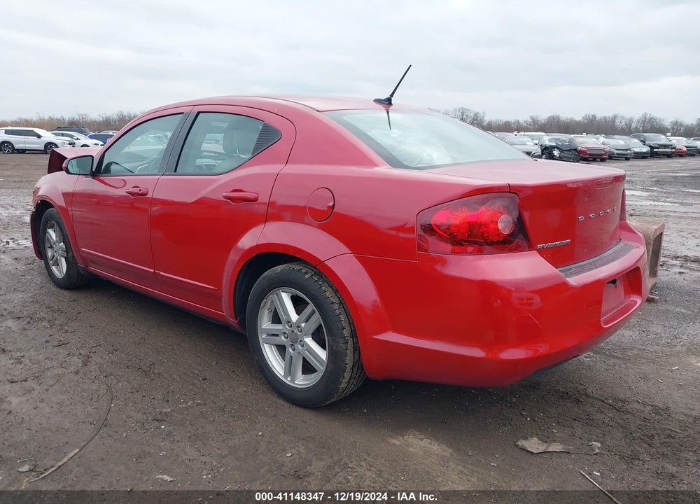 2012 DODGE AVENGER SXT VIN: 1C3CDZCB9CN153264