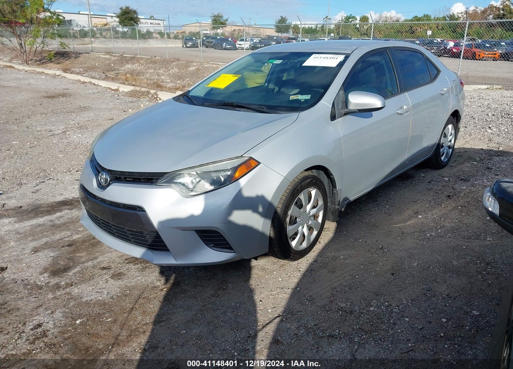 2016 TOYOTA COROLLA LE VIN: 2T1BURHE3GC495392