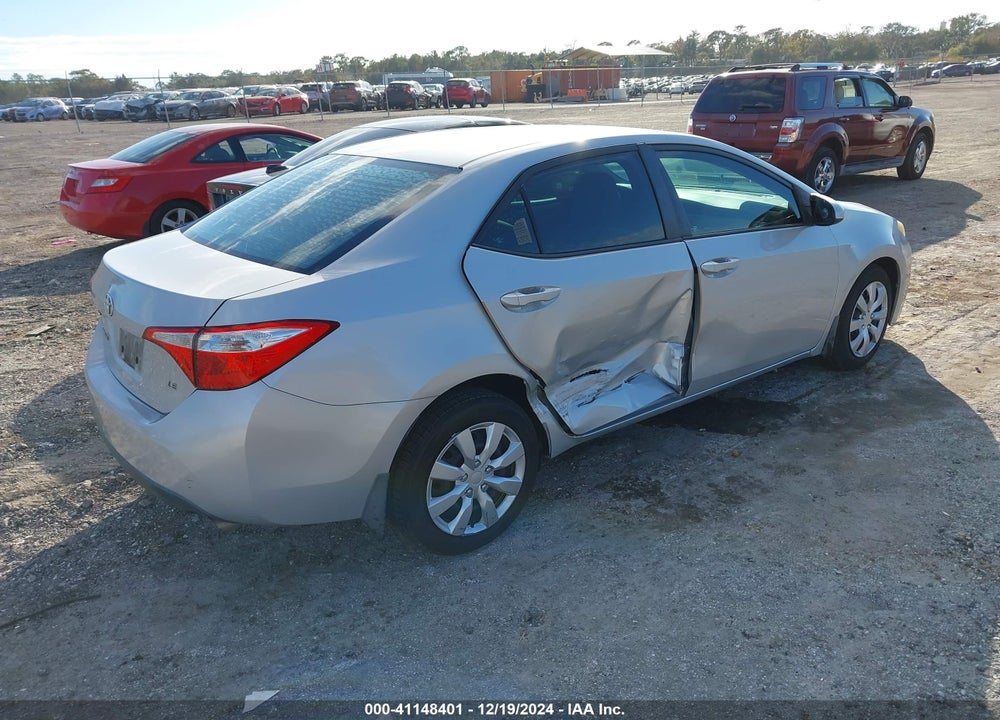 2016 TOYOTA COROLLA LE VIN: 2T1BURHE3GC495392