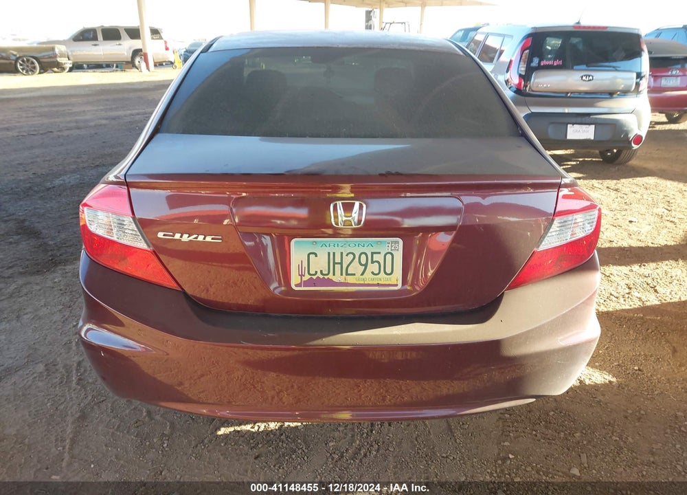 2012 HONDA CIVIC EX VIN: 19XFB2F8XCE334240