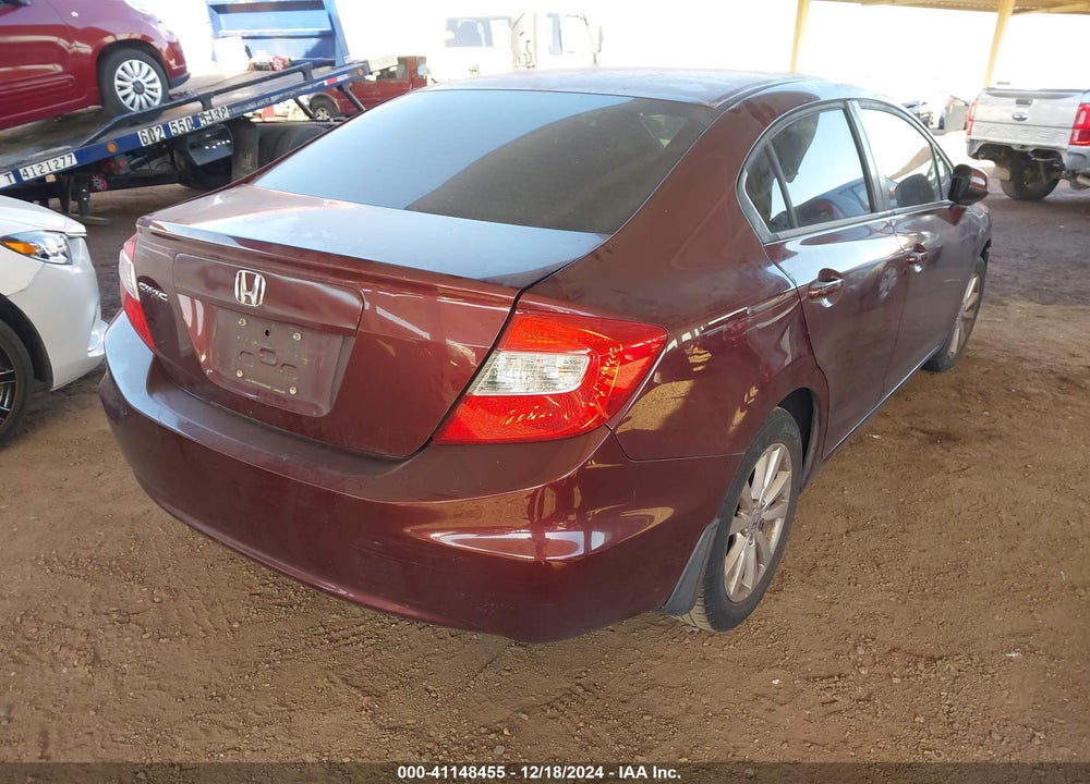 2012 HONDA CIVIC EX VIN: 19XFB2F8XCE334240
