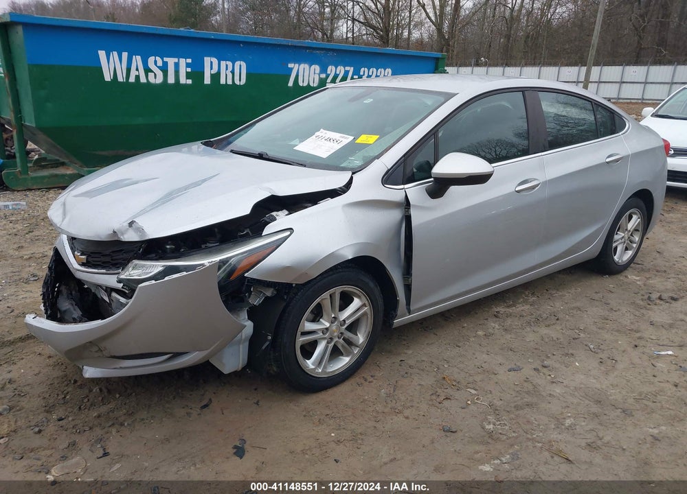 2017 CHEVROLET CRUZE LT AUTO VIN: 1G1BE5SMXH7102456