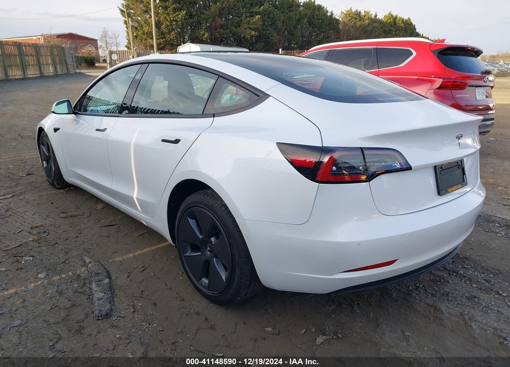 2022 TESLA MODEL 3 REAR-WHEEL DRIVE VIN: 5YJ3E1EA8NF121678