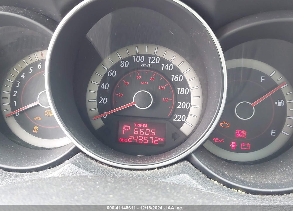 2010 KIA FORTE EX VIN: KNAFU4A21A5290711