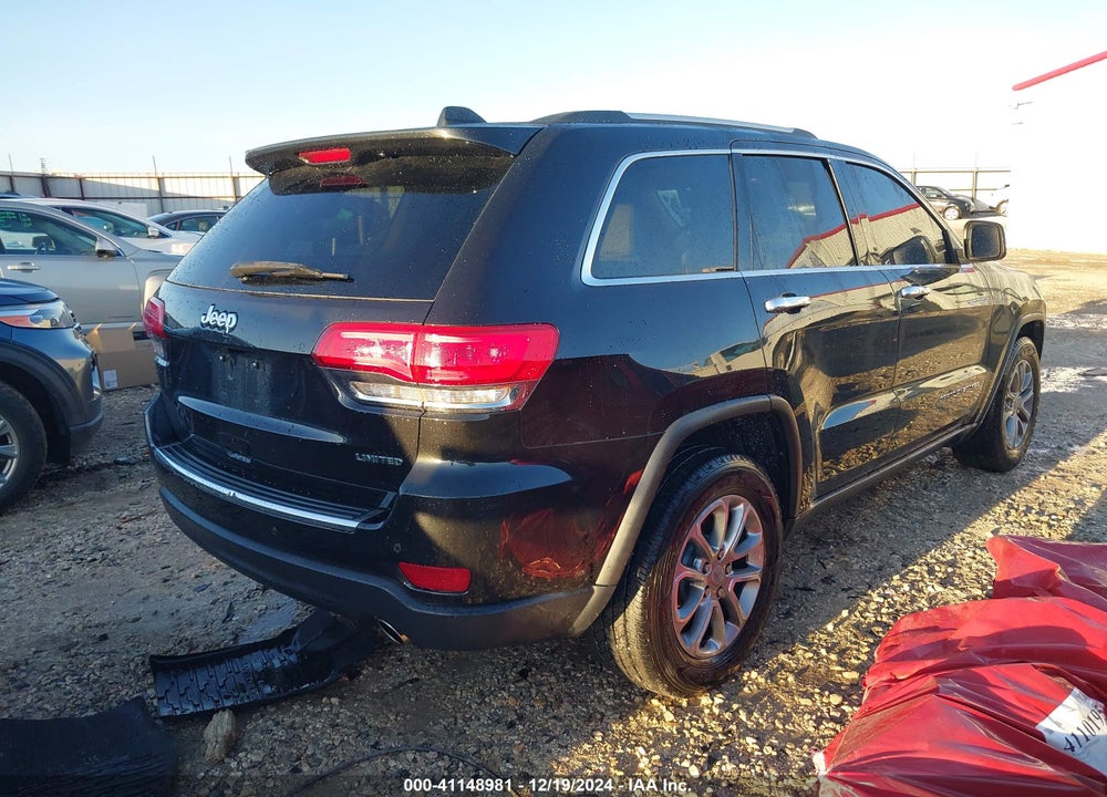 2016 JEEP GRAND CHEROKEE LIMITED VIN: 1C4RJEBG8GC335320
