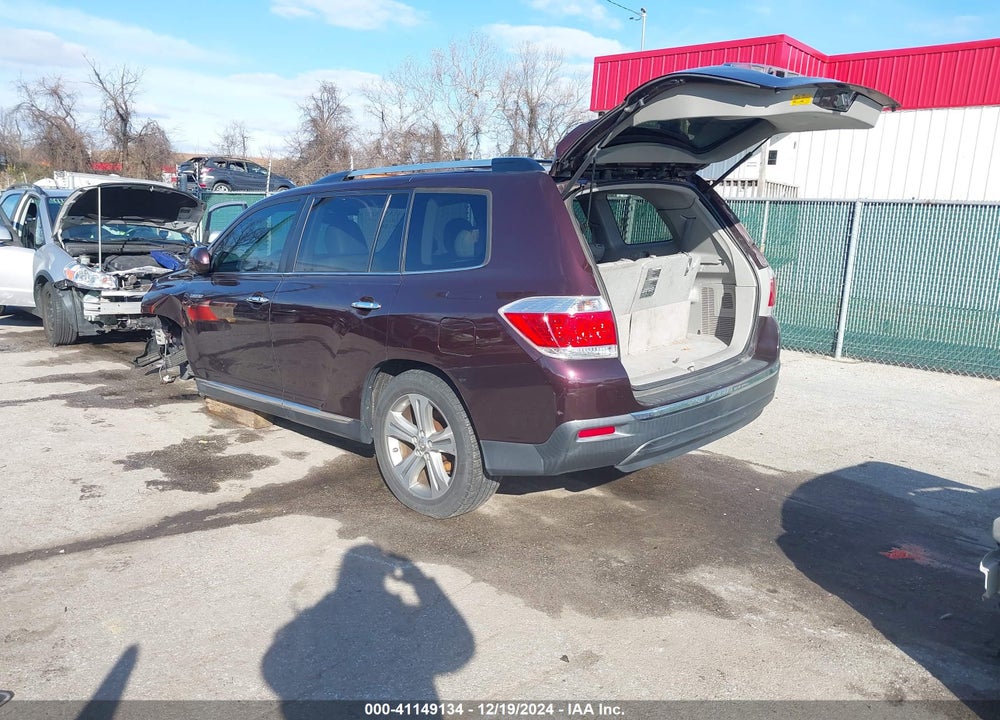 2012 TOYOTA HIGHLANDER LIMITED V6 VIN: 5TDYK3EH1CS071058