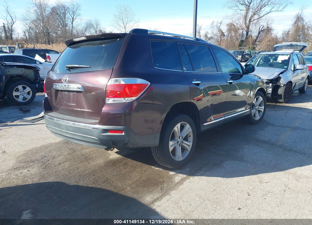 2012 TOYOTA HIGHLANDER LIMITED V6 VIN: 5TDYK3EH1CS071058