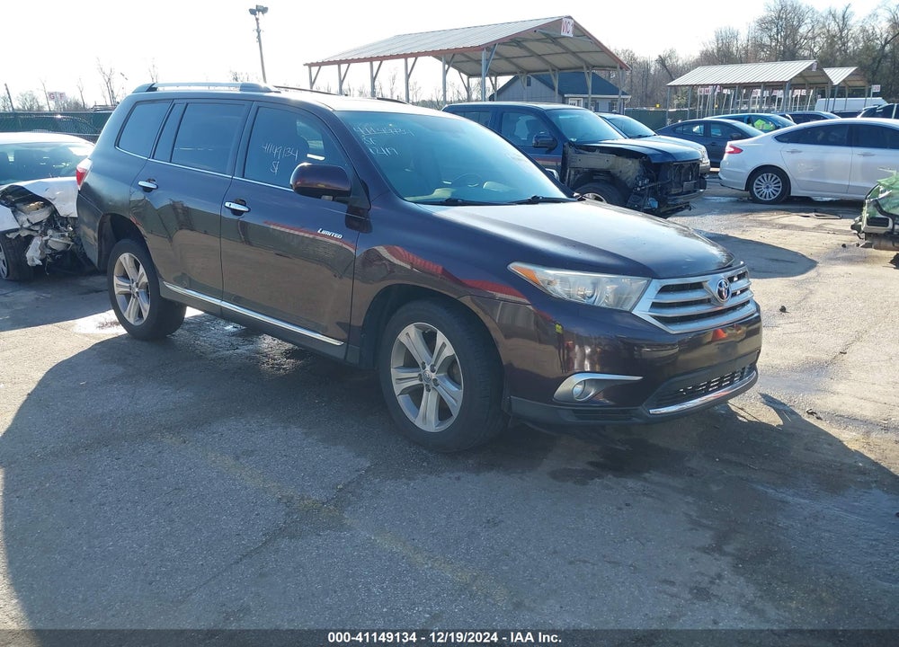 2012 TOYOTA HIGHLANDER LIMITED V6 VIN: 5TDYK3EH1CS071058