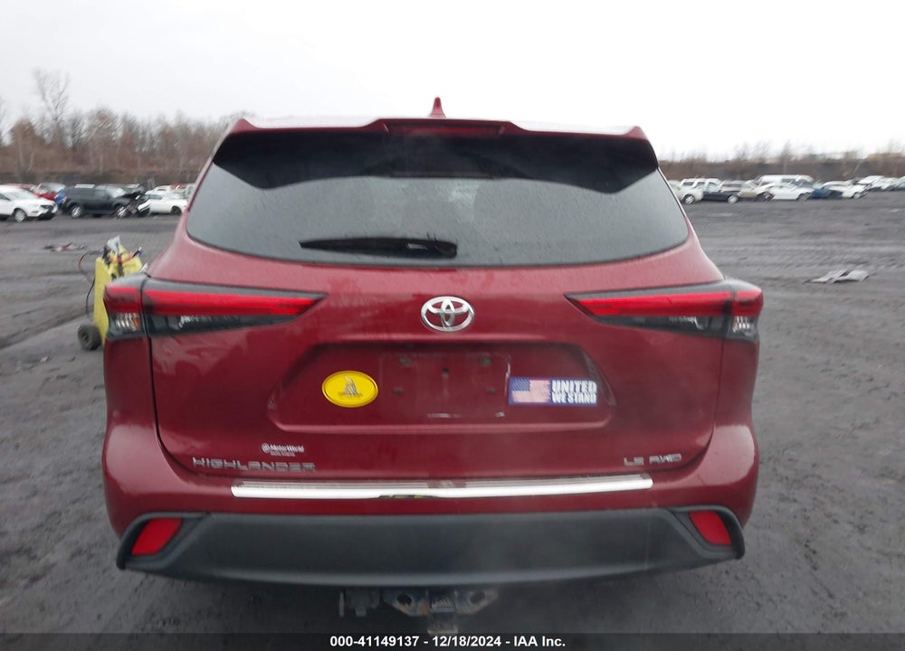 2021 TOYOTA HIGHLANDER LE VIN: 5TDBZRBHXMS537905