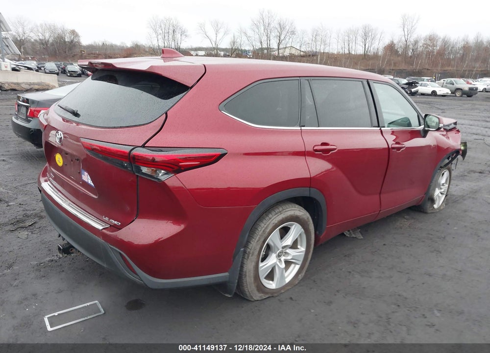 2021 TOYOTA HIGHLANDER LE VIN: 5TDBZRBHXMS537905
