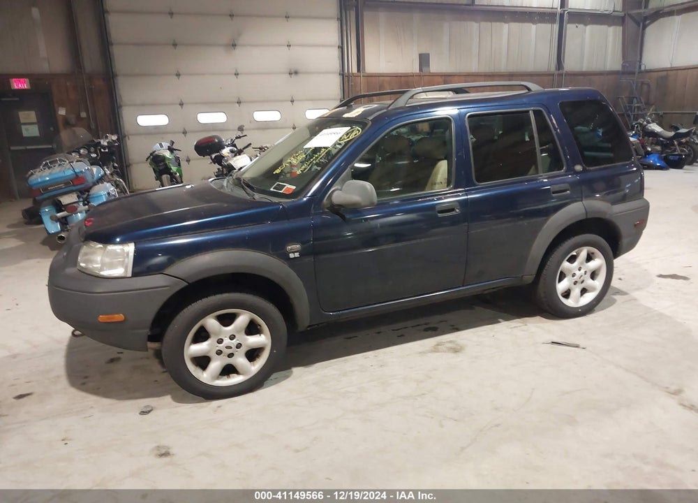 2002 LAND ROVER FREELANDER SE VIN: SALNY22252A213654
