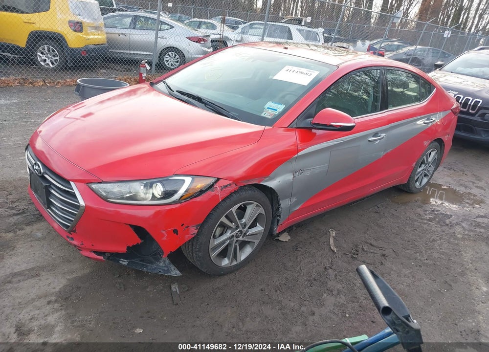 2018 HYUNDAI ELANTRA VIN: KMHD84LF2JU635244