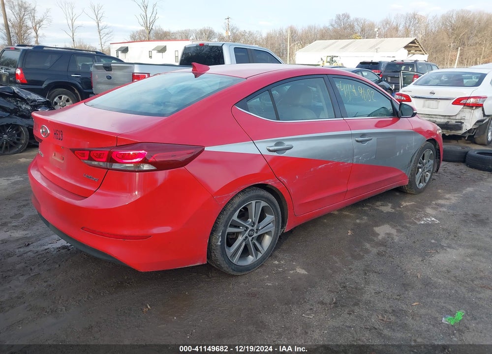 2018 HYUNDAI ELANTRA VIN: KMHD84LF2JU635244
