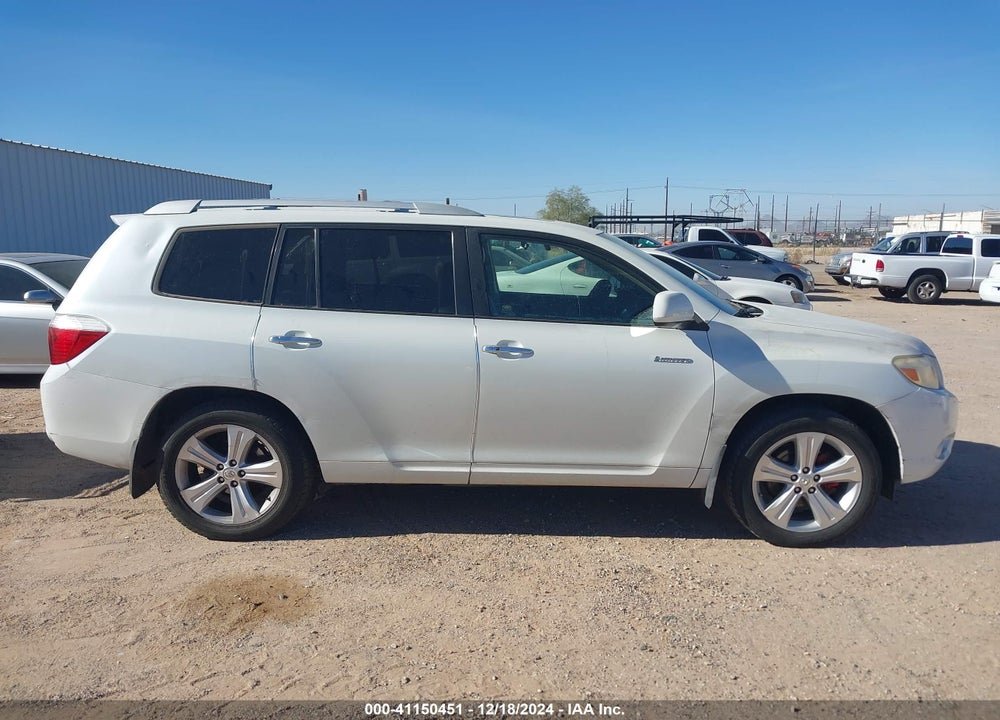 2008 TOYOTA HIGHLANDER LIMITED VIN: JTEES42A182011131