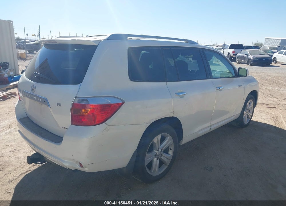 2008 TOYOTA HIGHLANDER LIMITED VIN: JTEES42A182011131