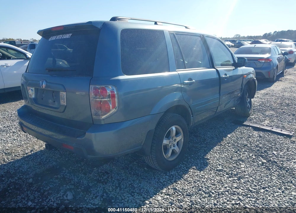 2008 HONDA PILOT EX VIN: 5FNYF28478B000224