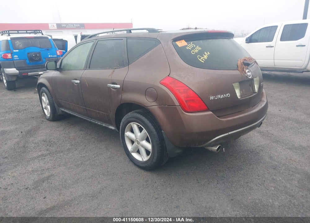 2003 NISSAN MURANO SE VIN: JN8AZ08W13W210437