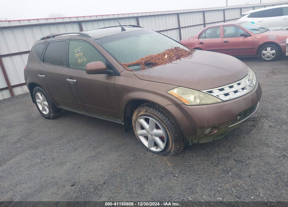 2003 NISSAN MURANO SE VIN: JN8AZ08W13W210437