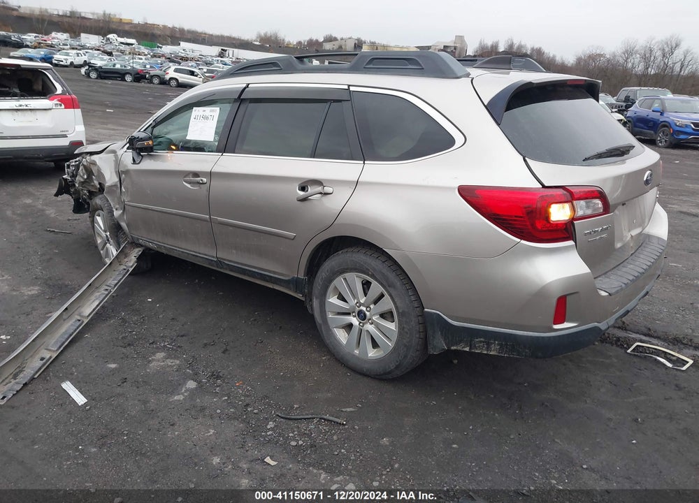2017 SUBARU OUTBACK 2.5I PREMIUM VIN: 4S4BSAHC4H3246501