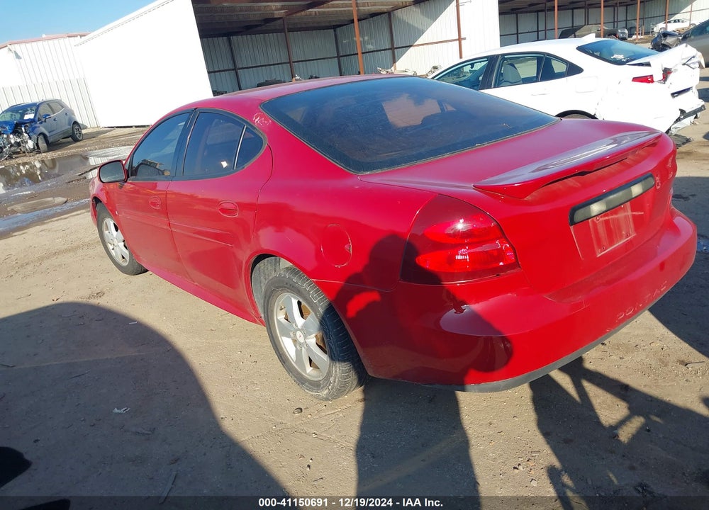 2008 PONTIAC GRAND PRIX VIN: 2G2WP552481185848