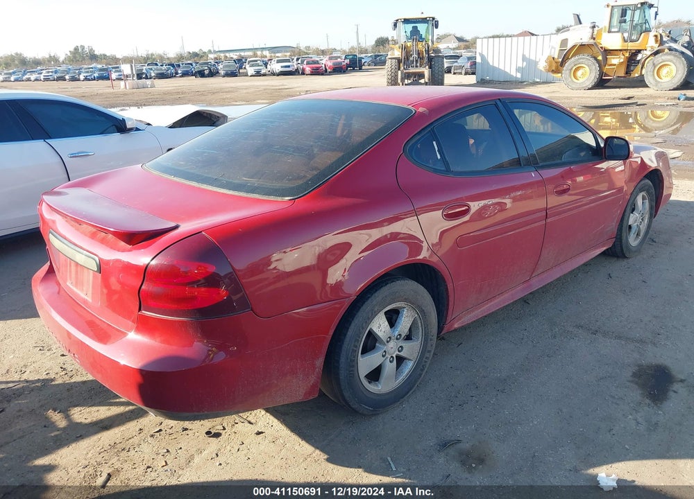 2008 PONTIAC GRAND PRIX VIN: 2G2WP552481185848