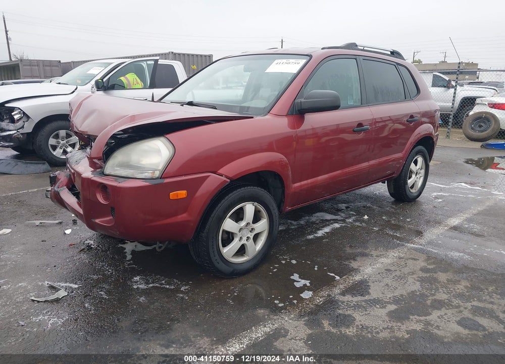 2007 HYUNDAI TUCSON GLS VIN: KM8JM12B77U527318