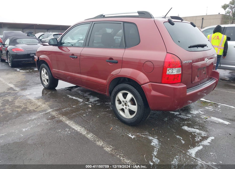 2007 HYUNDAI TUCSON GLS VIN: KM8JM12B77U527318