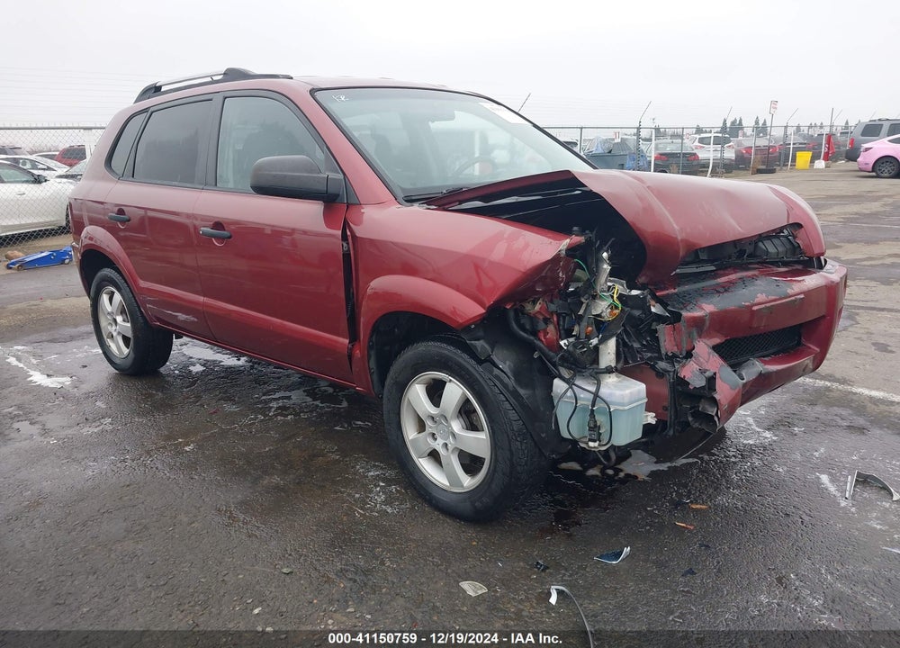 2007 HYUNDAI TUCSON GLS VIN: KM8JM12B77U527318