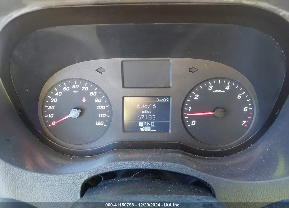 2019 MERCEDES-BENZ SPRINTER 1500 HIGH ROOF I4 VIN: WDZPE7ED9KT011035