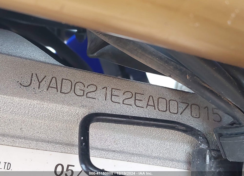 2014 YAMAHA WR250 R VIN: JYADG21E2EA007015